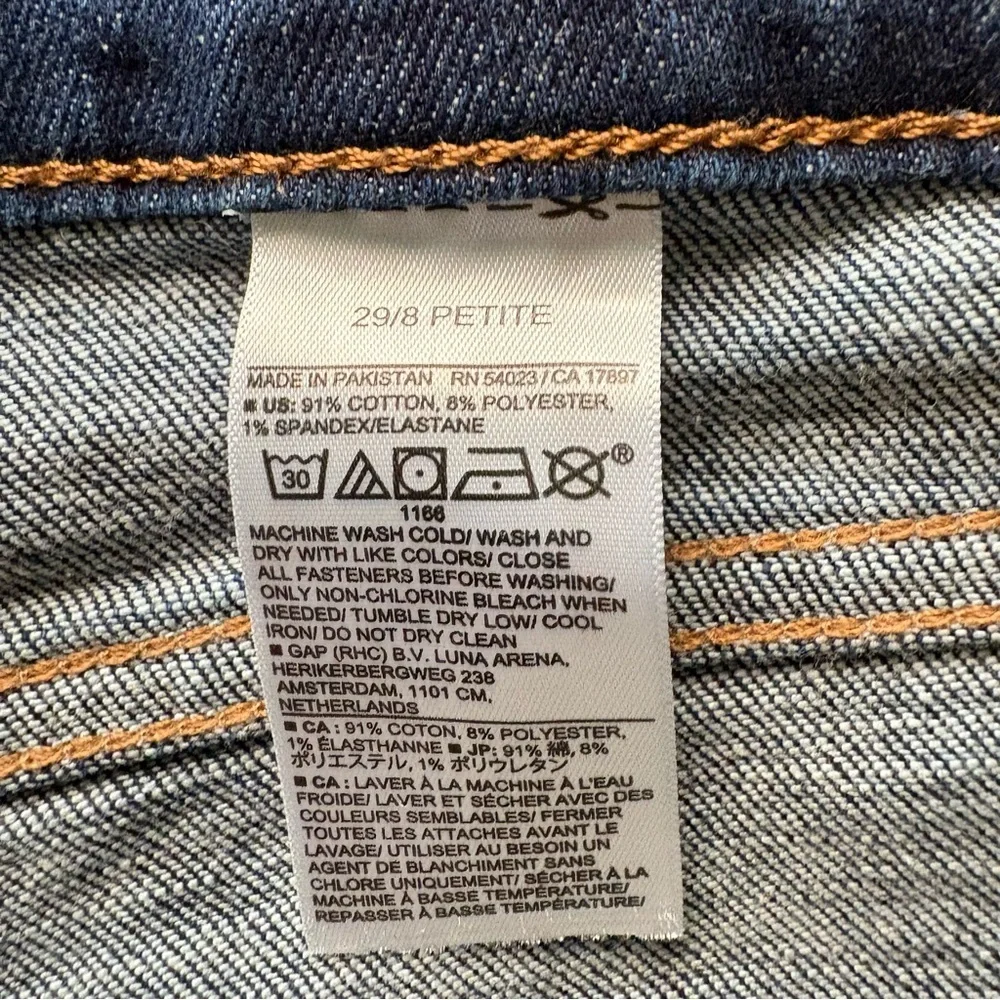 Banana Republic girlfriend jeans womens size 29 / 8 dark‎ wash preppy - Picture 4 of 8